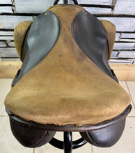 Load image into Gallery viewer, 17” MN S.O.S Saddlery GP/Jump Saddle - Brown - High Wither - TB ROR - Massive Blocks