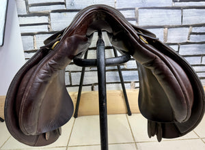17 1/2” Wide Ideal Classic GP Saddle - Brown