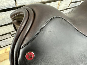 16 1/2” Wide Kings Saddlery Show/WH Saddle - Brown
