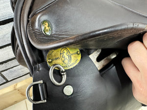 16 1/2” MW Minster English Saddlery GP Saddle - Brown