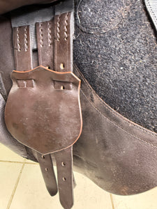 17” MW Frank Baines Jump Saddle - Brown