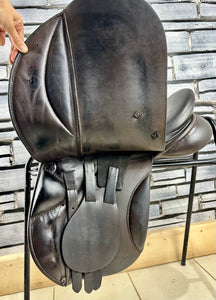 17 1/2” Wide Symmonds Designer VSD/GP Saddle - Brown