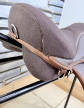 Load image into Gallery viewer, 14” Medium Changeable Gullet Small Pony GP Saddle -Brown Synthetic- Flocked