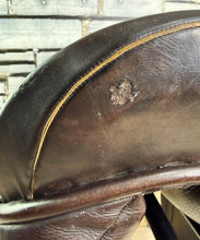 Load image into Gallery viewer, 18” XW Sue Carson Flair Dressage Saddle on 17” Panels-Brown- Big Blocks