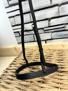 S/H English Cavesson Hunter Noseband - Black - Pony