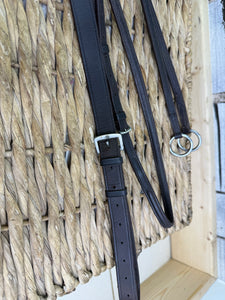 S/H BW Raised Running Martingale - Brown - Full