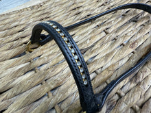 Load image into Gallery viewer, Mini to Arab In Hand Leather Show Halter/Bridle - Diamonte &amp; Brass