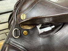 Load image into Gallery viewer, 16 1/2” MW GFS English Close Contact Jump Saddle - Brown