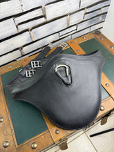Load image into Gallery viewer, 54”/135cm Devoucoux Elasticated Leather Stud/Jumping Stud Girth-Black - Soft Padding