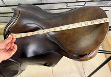 Load image into Gallery viewer, 16 1/2” Wide Sandringham Cob GP Saddle - Brown - English Leather
