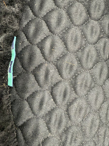 S/H Nuumed GP Full Wool Rolled Edge Numnah - Black - L