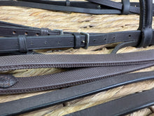 Load image into Gallery viewer, S/H English Flash Snaffle Bridle &amp; Flexi Reins - Brown - Full