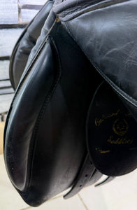 18” Medium Oakland House Saddlery Jump Saddle - Black