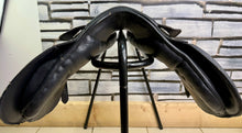 Load image into Gallery viewer, 12” XW Pony GP Saddle - Black Leather - Extra Wide - Shetland/Tiny Pony/Lead Rein