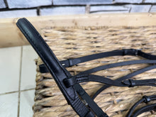 Load image into Gallery viewer, S/H Fine English Cavesson Bridle - Very Dark Havana - Full