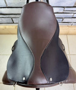15” XW English Hoop Tree WH Pony  Show Saddle - Brown