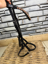 Load image into Gallery viewer, S/H Micklem Bridle &amp; Crystal Brow - Standard Horse/Full - Black