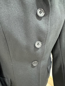 Ladies Size 38 Vintage Rosette Show Jacket - Black