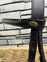 Load image into Gallery viewer, S/H Hansome Raised Flash Bridle - Black/White - Full