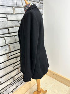 Vintage Ladies Size 38 Harry Hall Wool Hunt Coat - Black