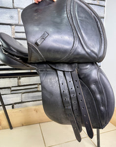 16 1/2” MW Heritage English Saddlery GP Saddle - Black