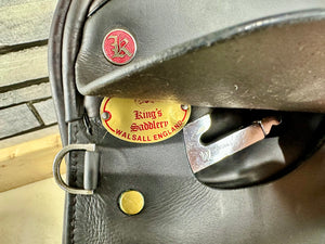 16 1/2” Wide Kings Saddlery Show/WH Saddle - Brown