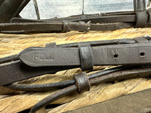 Load image into Gallery viewer, S/H Gallop Padded Cavesson Bridle -Biogrip Reins- Brown - Full
