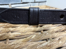 Load image into Gallery viewer, New English Leather Flash Strap -Black/Brown- Pony/Cob/Full