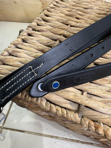 S/H 130cm/51” Ladies/Teens Stubben Stirrup Leathers - Black