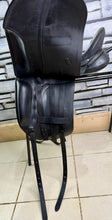 Load image into Gallery viewer, 17” Wide Albion SLK II Ultima LH Dressage Saddle - Adjusta Tree - Black - Flat Tree