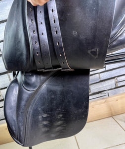 17” Medium Jeffries Falcon Event GP Saddle - Black