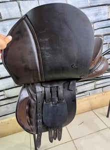 16 1/2” XW Saddleworld/L.A. Jones GP Saddle - Brown