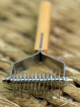 Load image into Gallery viewer, Wooden Double-Sided Mane &amp; Tail Rake - No More Pulling!! Medium/Fine