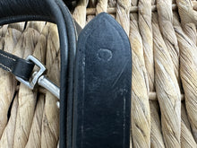 Load image into Gallery viewer, S/H Elasticated Long Bridge Breastplate &amp; Mart -Cob- Black