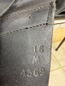 16” MW Excelle/Walsall Riding English Pony Jump Saddle - Black