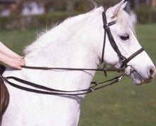 Load image into Gallery viewer, English Made Soft Webbing Grass Reins -Small Pony Size- One Pair