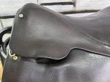 Load image into Gallery viewer, 14” MW English Tiny Tots Pony Show Saddle - Dark Brown