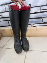 Load image into Gallery viewer, S/H DeNiro Tricoloure Leather Riding Boots - Size 39 XL - XW Calf