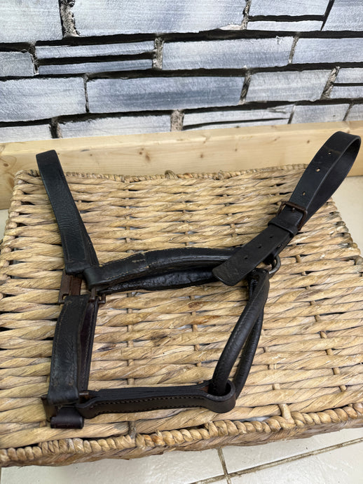 S/H English Brown Leather Headcollar - Full