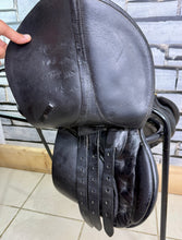 Load image into Gallery viewer, 14” Wide GFS English Pony GP Saddle - Black - Lead Rein Tiny Tot
