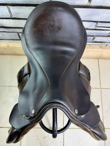 17” MW Black Country Vinici Monoflap Jump Saddle - Brown