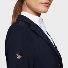 Load image into Gallery viewer, Samsheild Victorine Ladies Size 38 Competition Jacket - Anthracite Grey UK 10