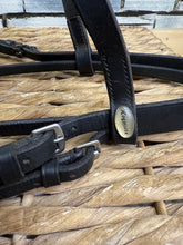 Load image into Gallery viewer, S/H Hunter Cavesson Snaffle Bridle -Black- Pony