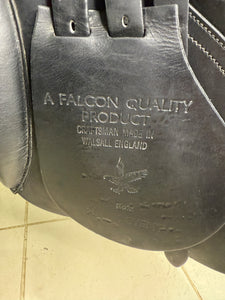 17 1/2” XW Jeffries Falcon Hawk Event Cob GP Saddle - Black