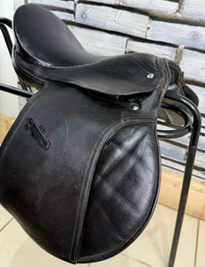 14 1/2” XW Pony/Shetland GP Saddle - Black