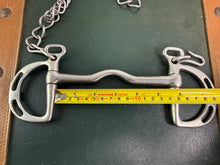Load image into Gallery viewer, 5 1/2” Port Mouth Uttoxeter Slotted Cheek Kimblewick Bit with Curb Chain