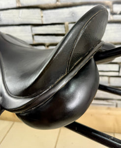 17” XW Global Saddlery English VSD/GP/WH Saddle - Black