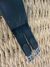 Load image into Gallery viewer, S/H 48” Padded Leather Stud/Jumping Stud Girth-Black