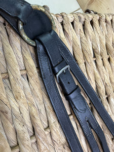S/H English Hunting Breastplate & Running Attachment -Black- Full