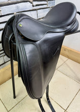 Load image into Gallery viewer, 17” Wide Crown/Ideal Jessica Dressage Saddle - Black - Excellent Condition